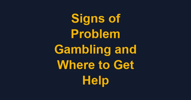 Cover illustration for the article Signs of Problem Gambling and Where to Get Help